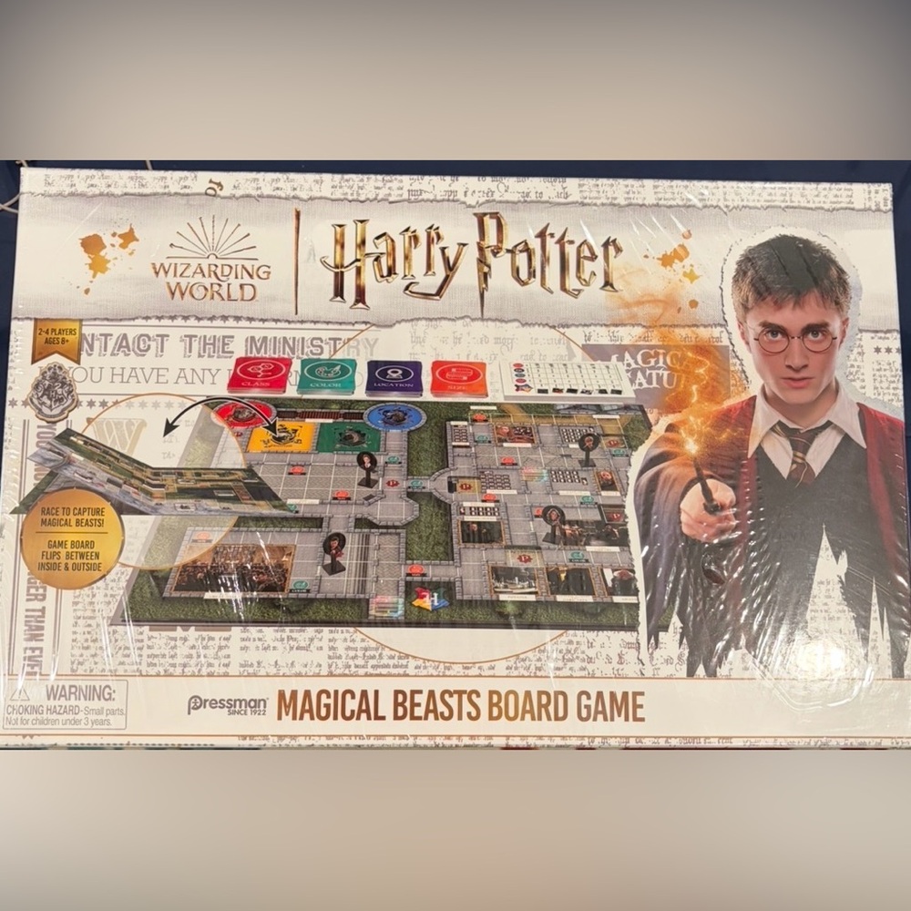 Harry Potter NIP Magical Beasts Board Game - White Box